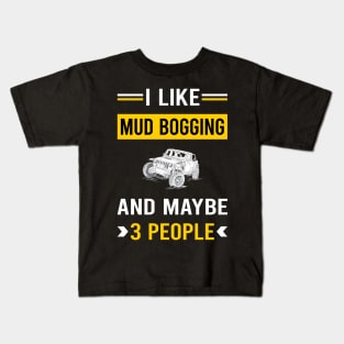 3 People Mud Bogging Mudding Kids T-Shirt